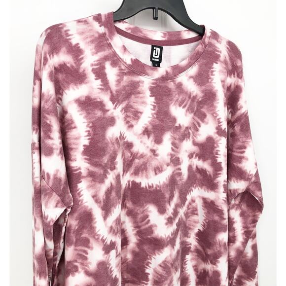 IDEOLOGY Women's Crewneck Top XL Tie Dye Purple Long Sleeve Pullover NWT - Picture 4 of 13